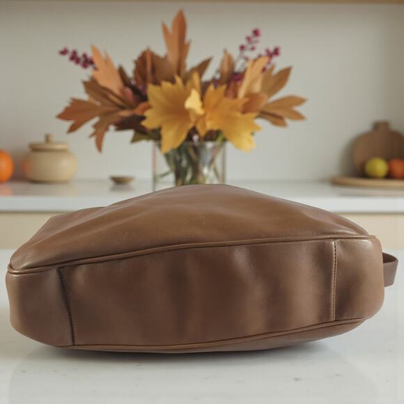 Authentic GUCCI Bamboo Leather Shoulder/Hand Bag Leather Brown Gold MSRP $1750 - Picture 6 of 16